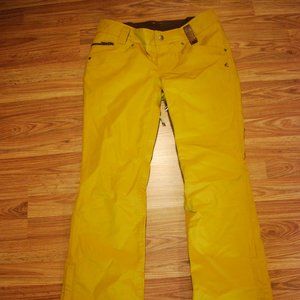 Holden Women's Medium Mustard Yellow Ski Snowboard Snow Pants